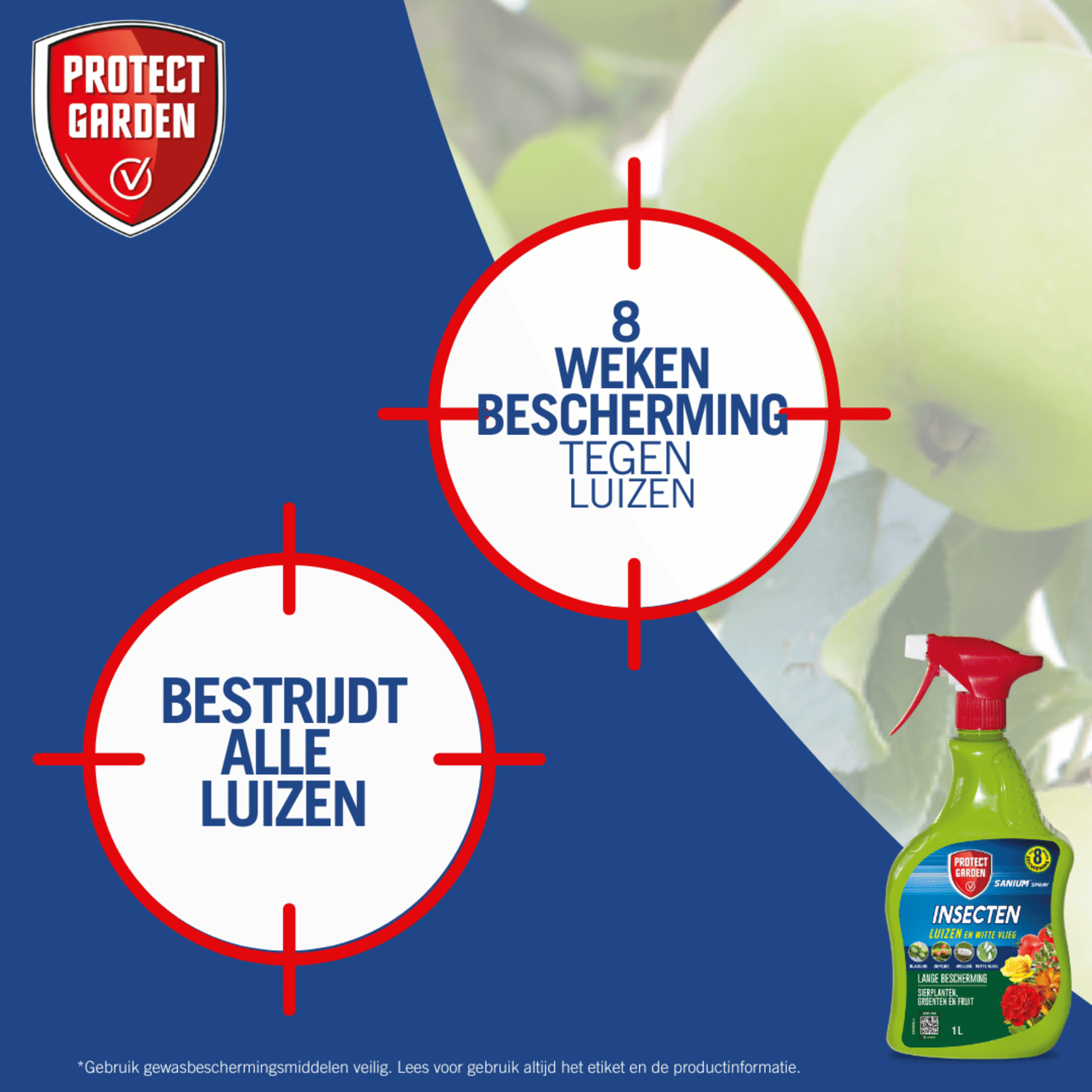 Protect Garden Sanium Spray 1 liter (kant en klaar) tegen bladinsecten