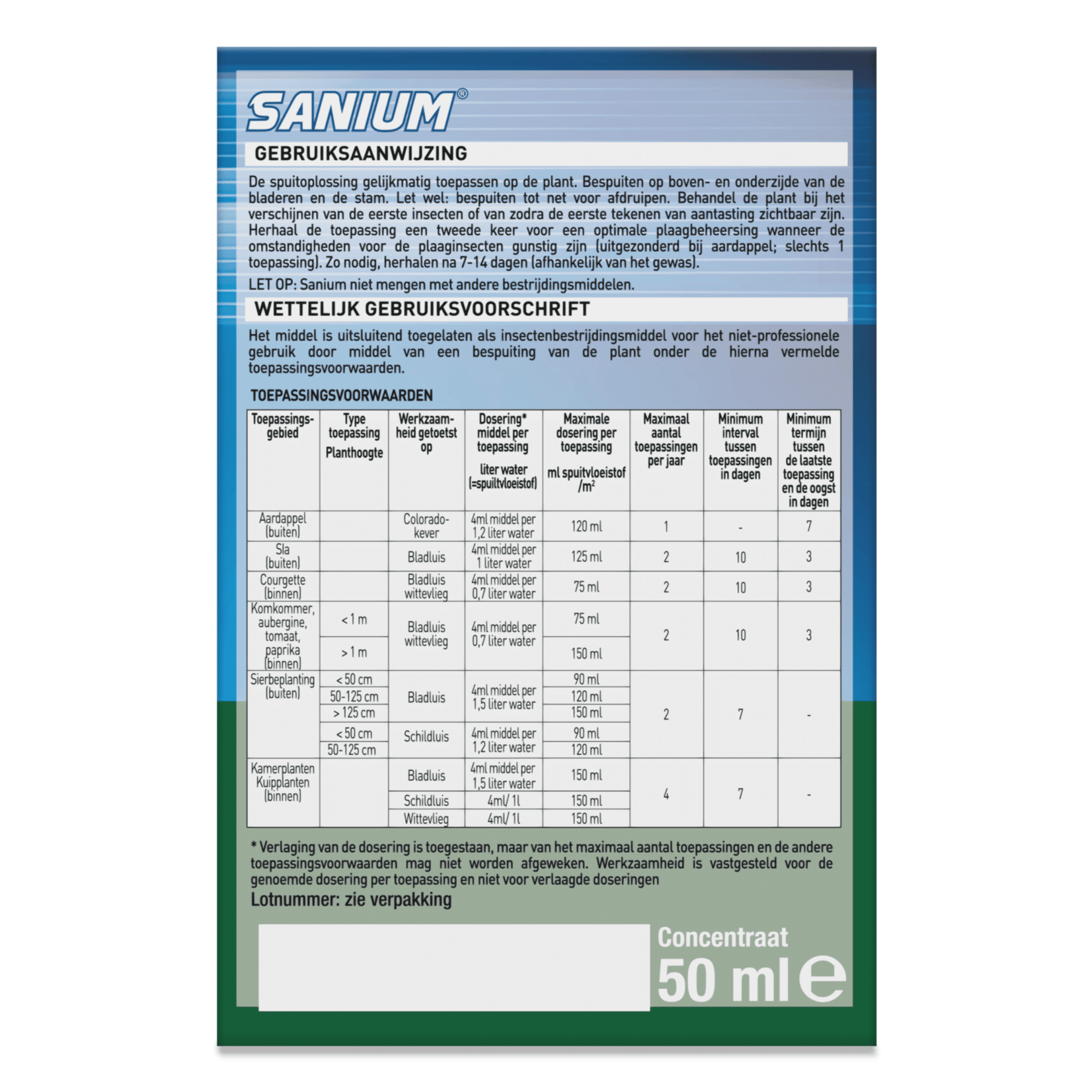 Protect Garden Sanium (concentraat) 50 ml tegen bladinsecten