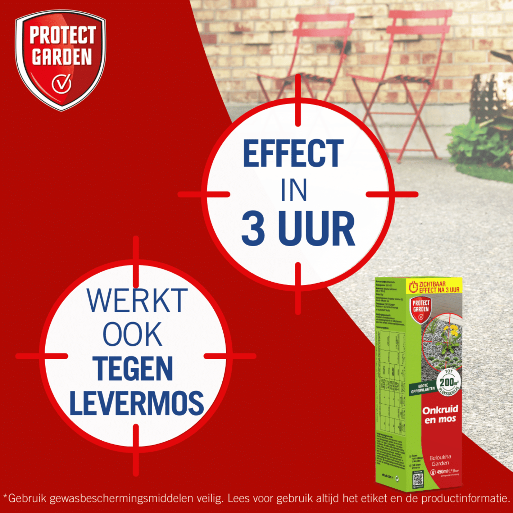 Protect Garden Beloukha Garden 450 ml tegen onkruid en mos (concentraat)
