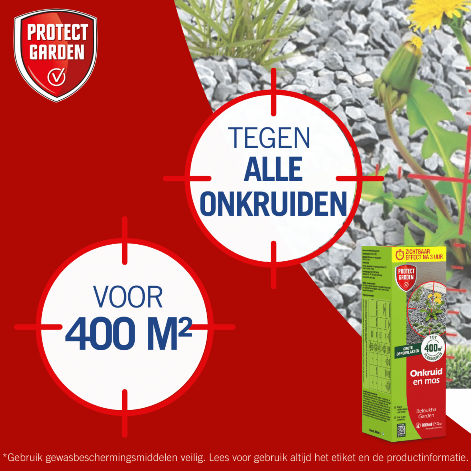 Protect Garden Beloukha Garden 900 ml tegen onkruid en mos (concentraat)