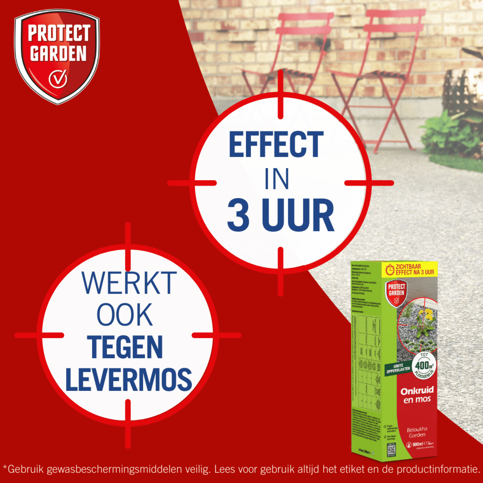 Protect Garden Beloukha Garden 900 ml tegen onkruid en mos (concentraat)