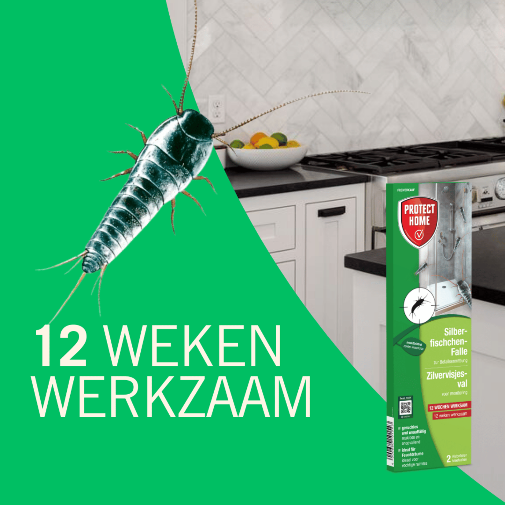 Protect Home Zilvervisjesval 2 stuks