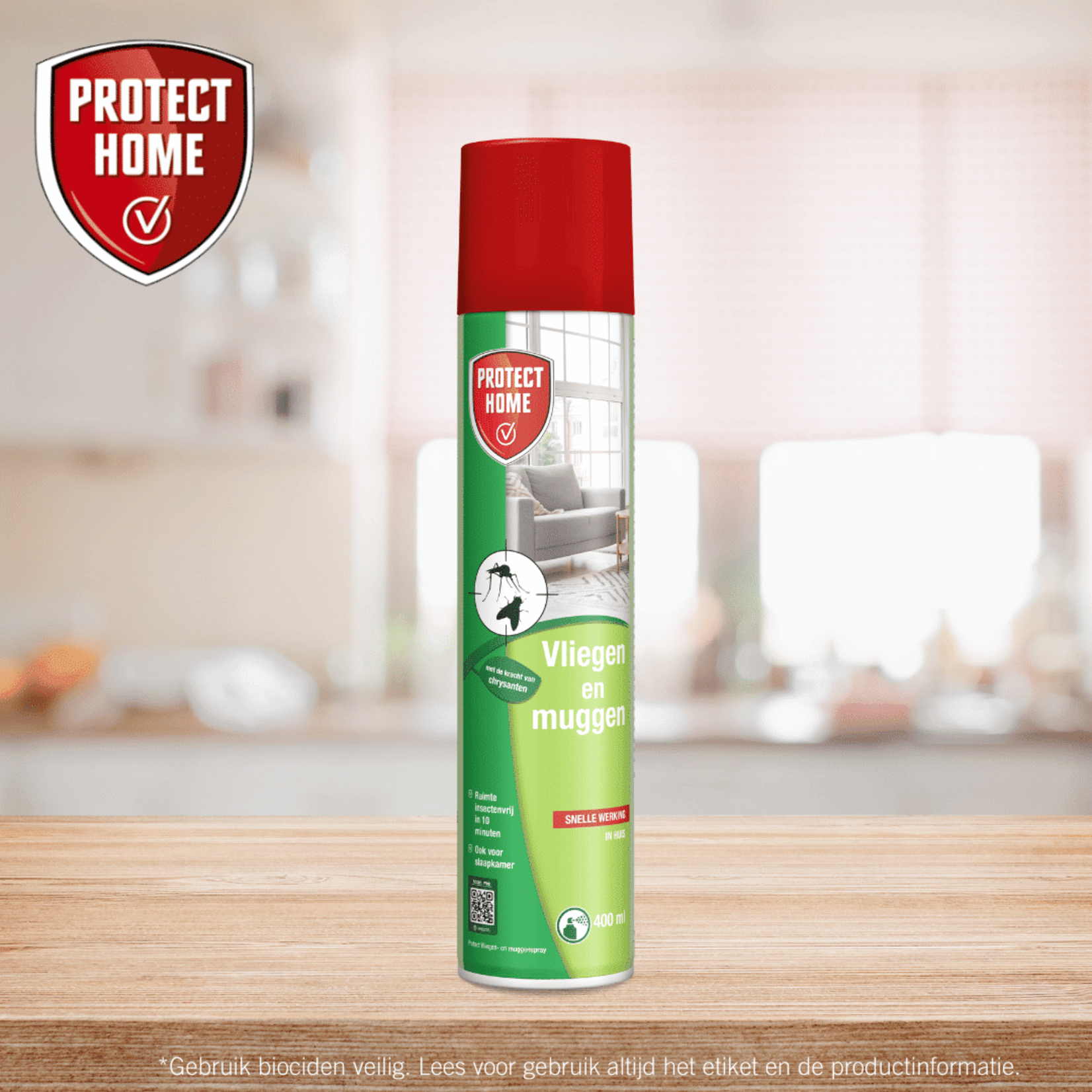 Protect Home Vliegen- en Muggenspray 400 ml (voorheen Solabiol)