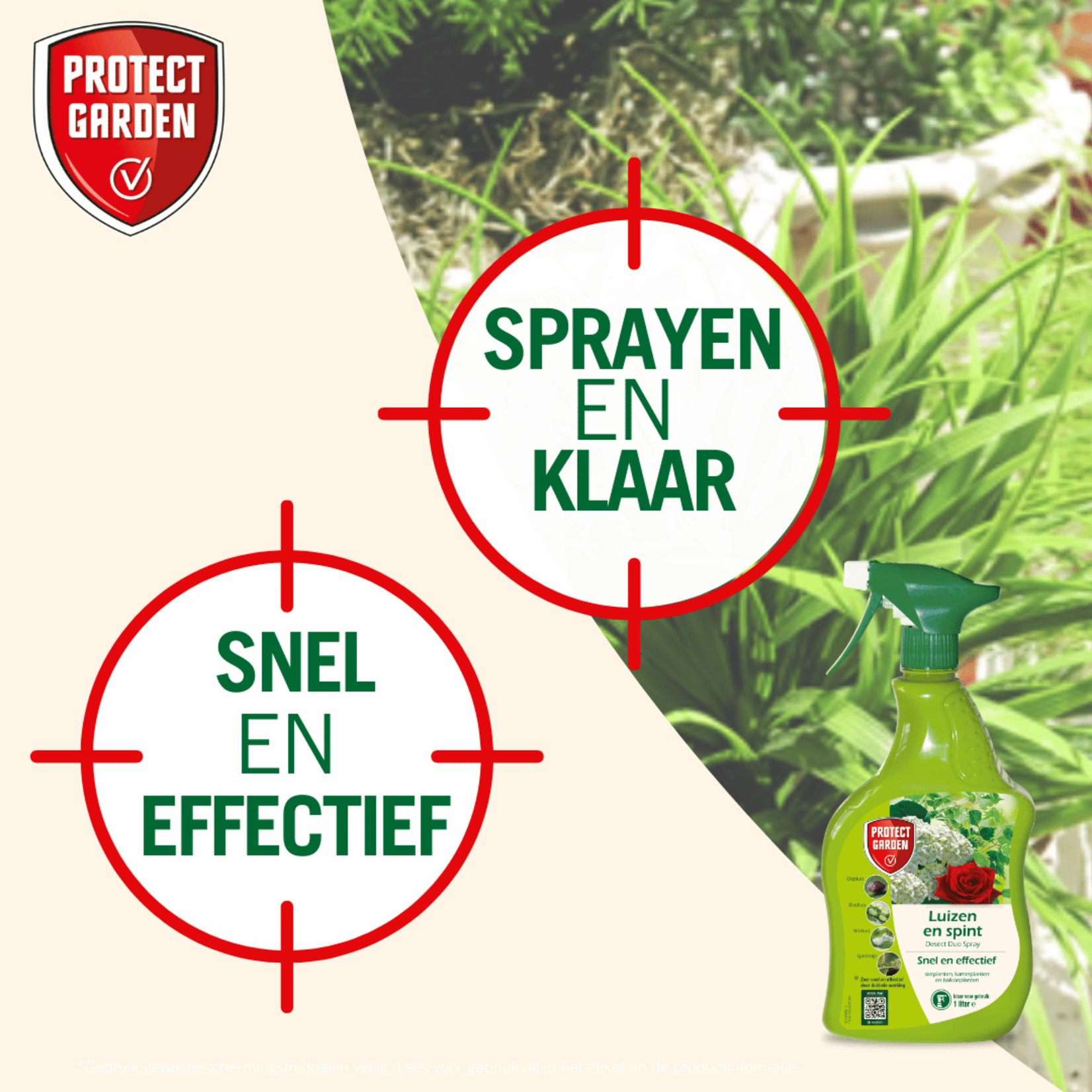 Protect Garden Desect Duo spray Insectenmiddel 1 liter (gebruiksklaar) (voorheen Solabiol)