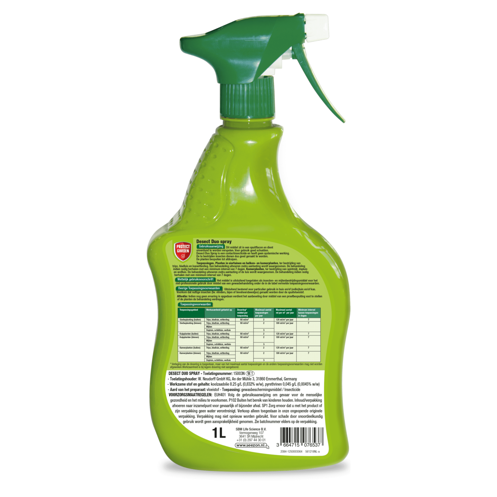 Protect Garden Desect Duo spray Insectenmiddel 1 liter (gebruiksklaar) (voorheen Solabiol)