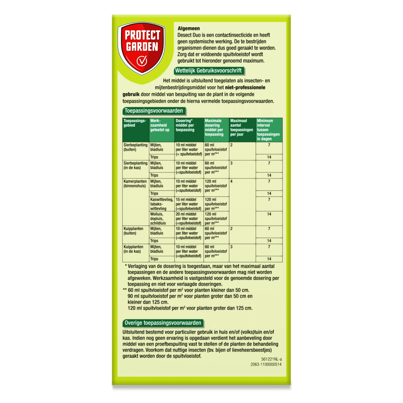 Protect Garden Desect Duo Insectenmiddel 100 ml (concentraat) (voorheen Solabiol)