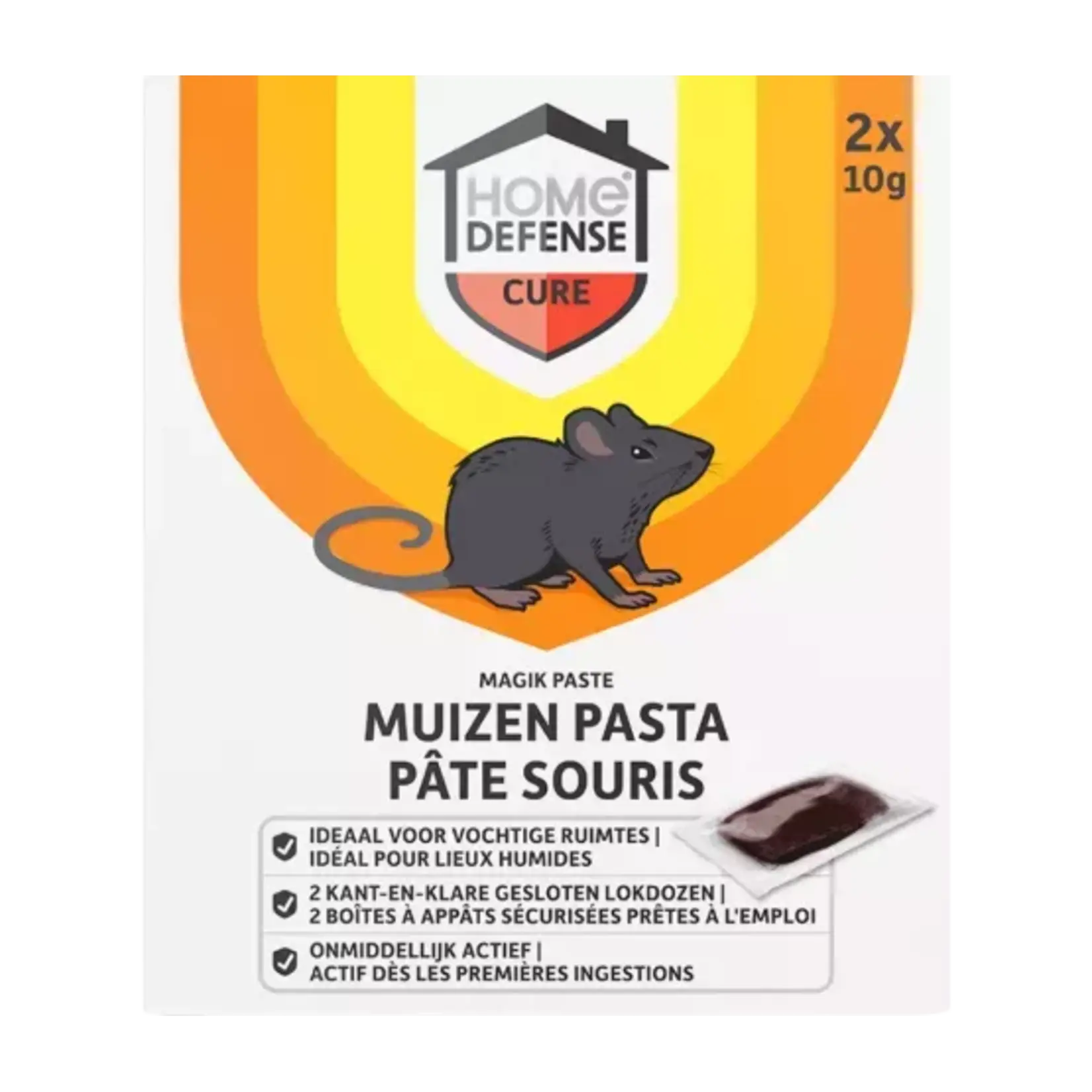 Home Defense muizenlokdoos pasta 'magik paste' 2 stuks