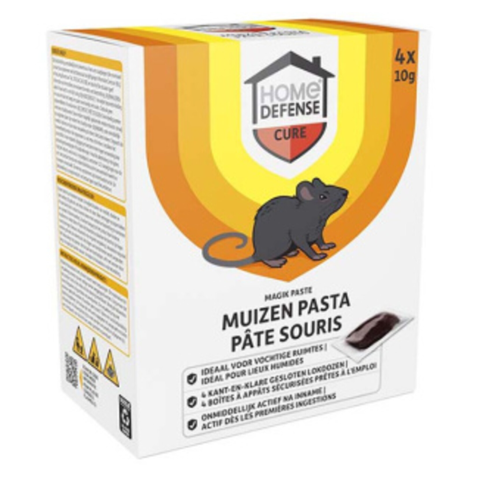 Home Defense muizenlokdoos pasta 'magik paste' 4 stuks