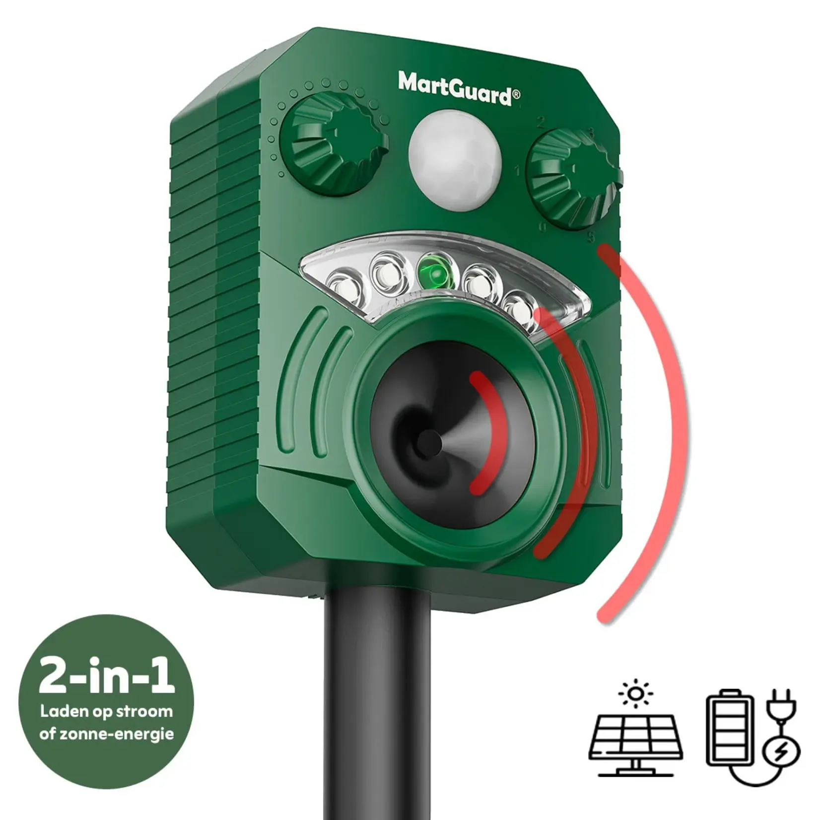 MartGuard® Garden Secure Pro Solar dierenverjager voor buiten