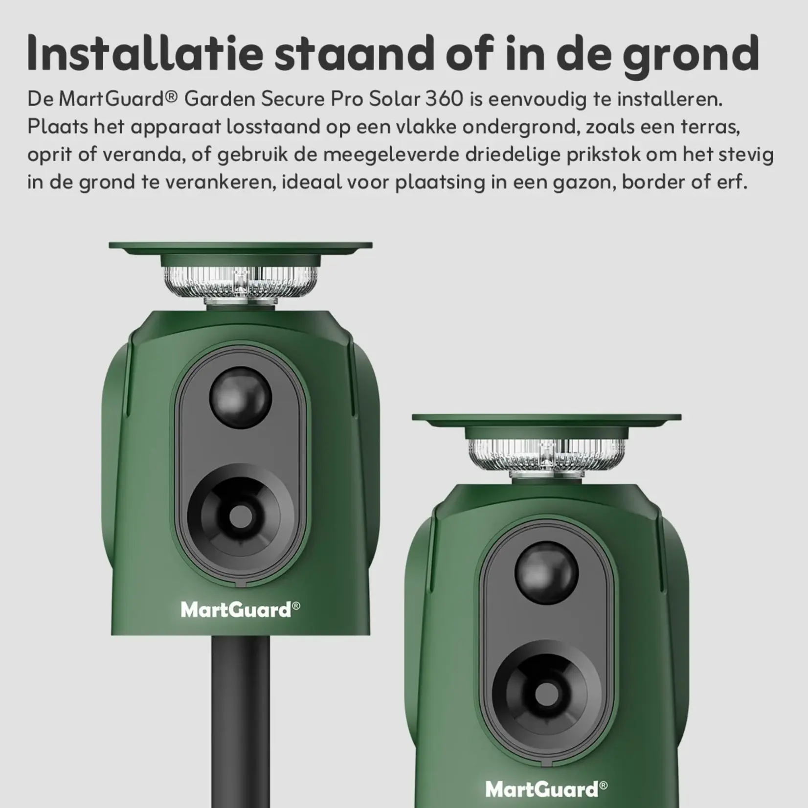 MartGuard® Garden Secure Pro Solar 360° marterverjager voor buiten