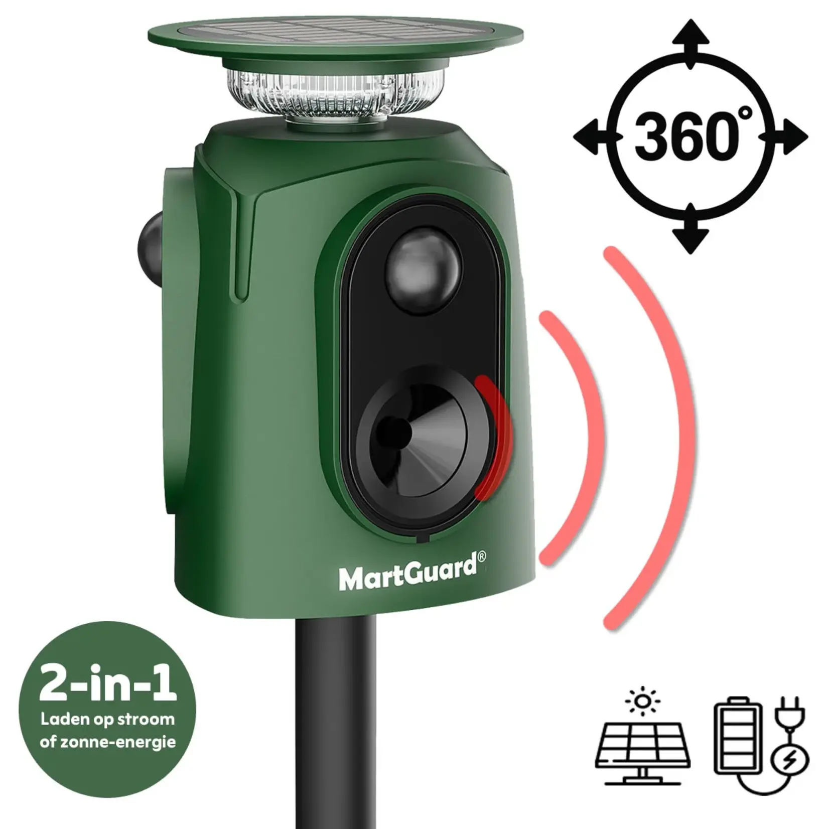 MartGuard® Garden Secure Pro Solar 360° marterverjager voor buiten