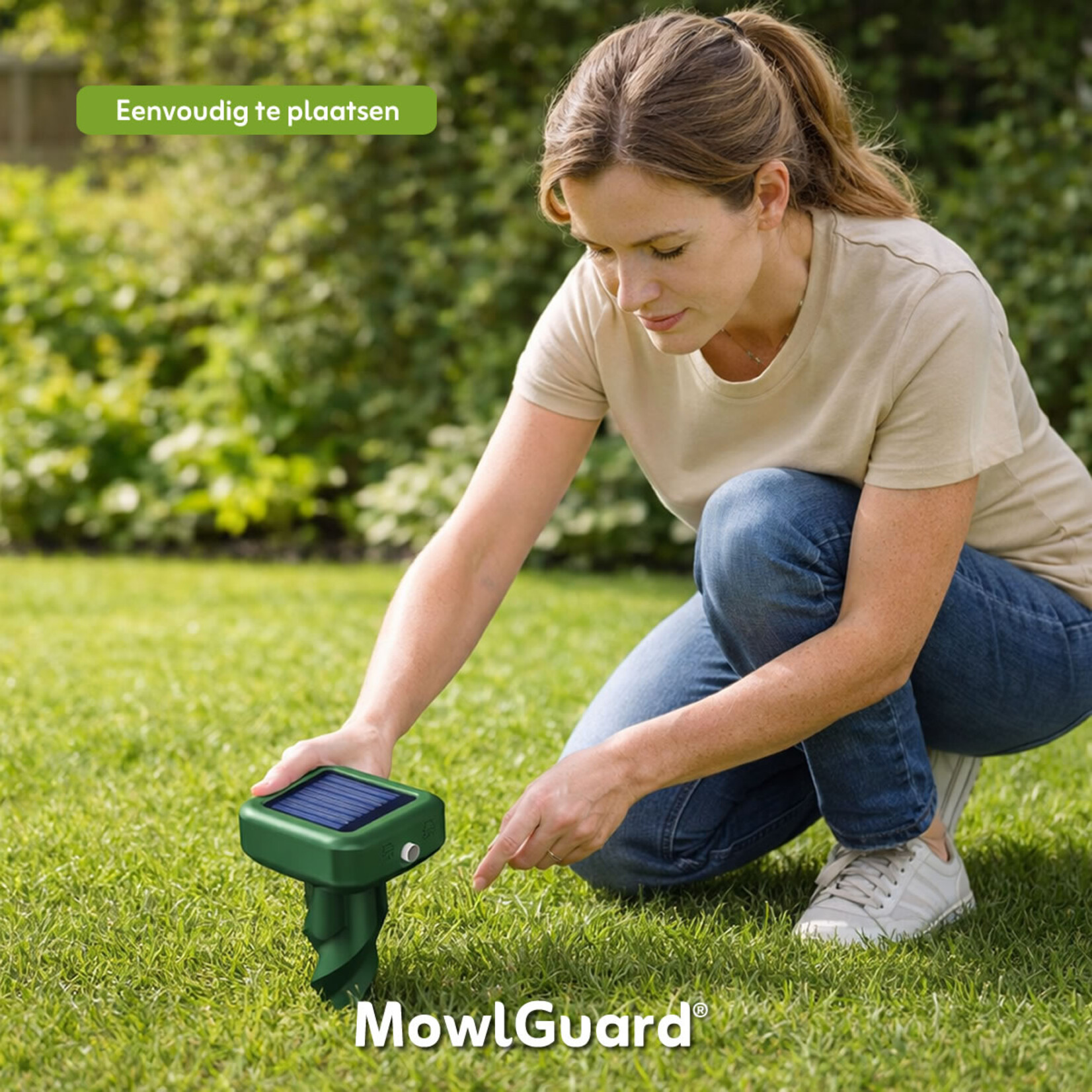 MowlGuard® mollenverjager Square op zonne-energie (2 stuks)