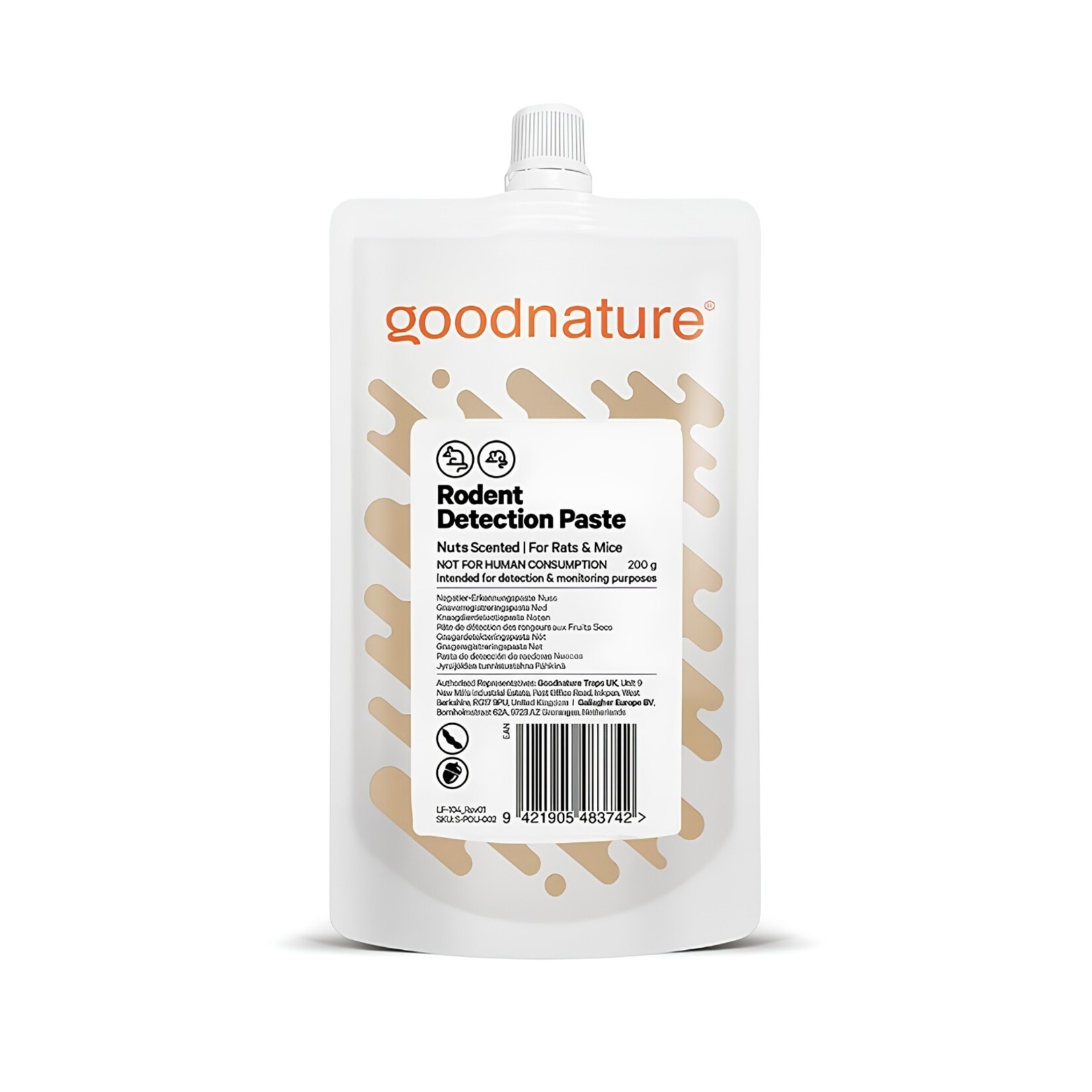 Goodnature®  Ratten- en Muizen Pindakaas detectiepasta 200 gram
