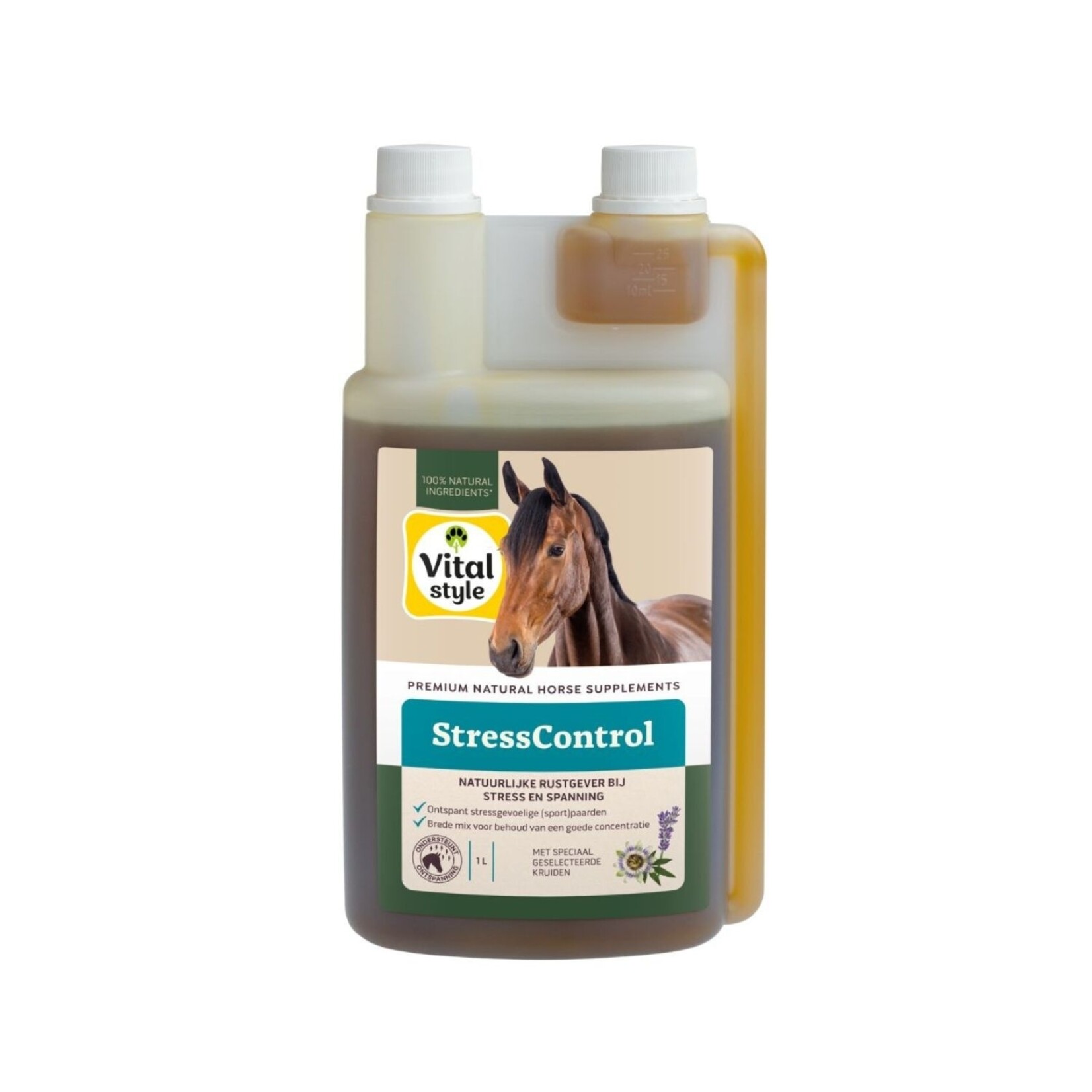 VITALstyle StressControl 1 liter tegen stress bij paarden