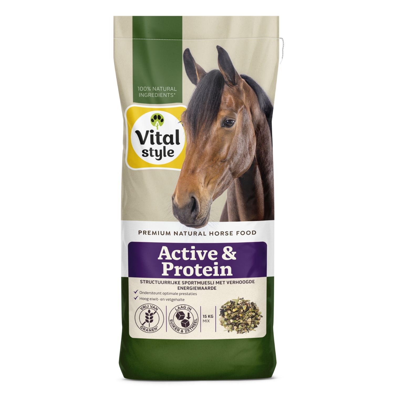 Graanvrije Muesli voor paarden
