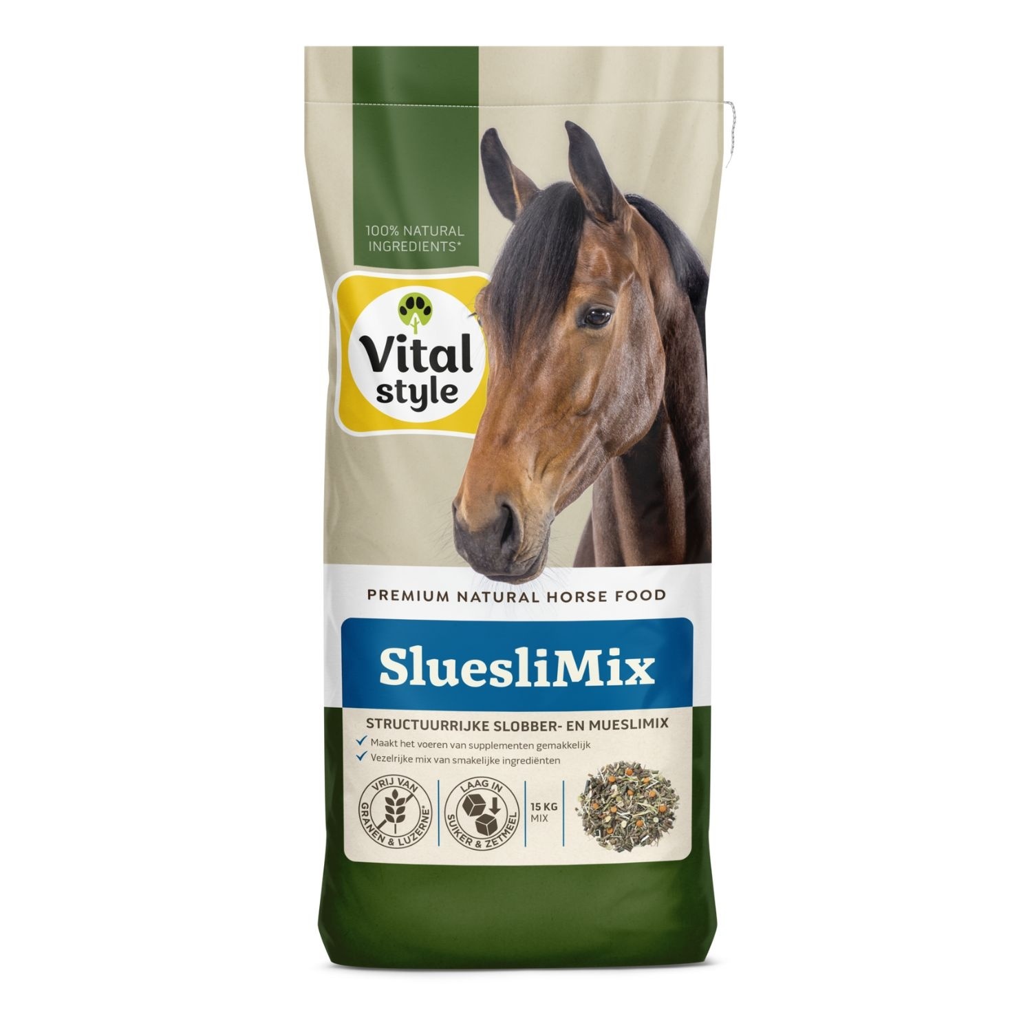 Gezonde slobber en muesli met de kracht van de natuur