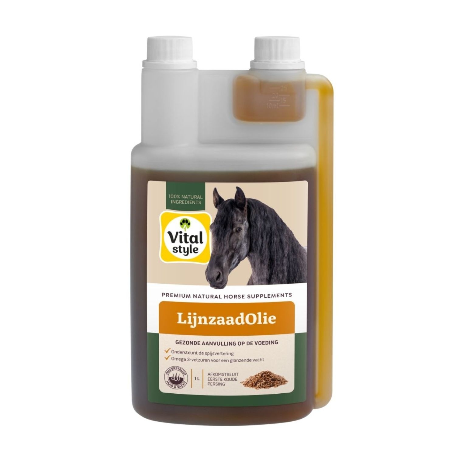 Lijnzaad is beter voor je paard dan zonnebloemolie