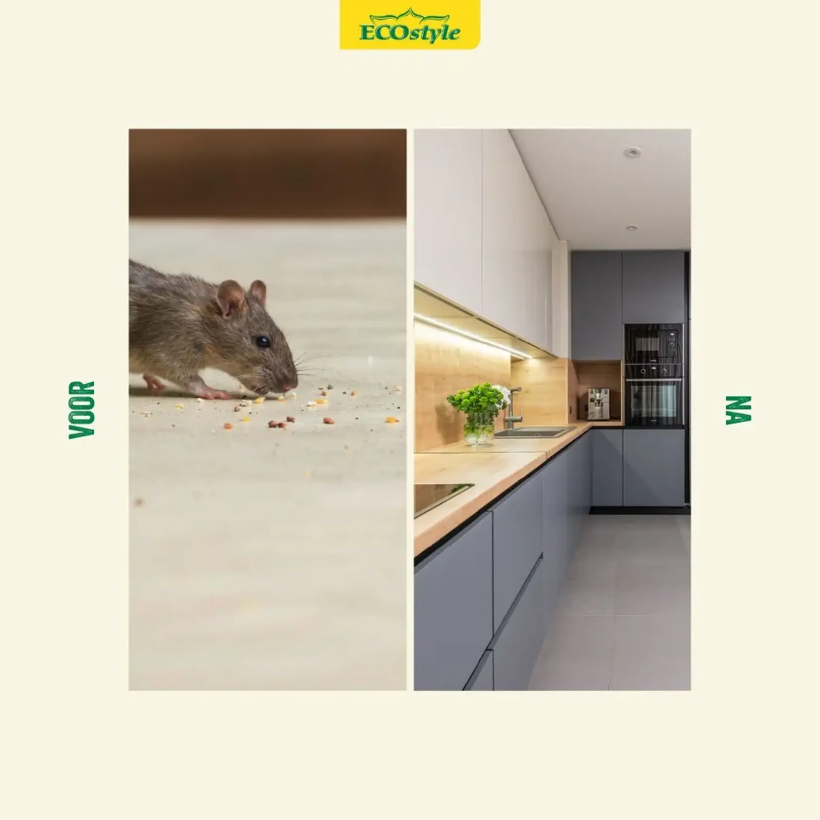 ECOstyle Mouse & Rat Stop Staalgaas 60 cm x 15 cm