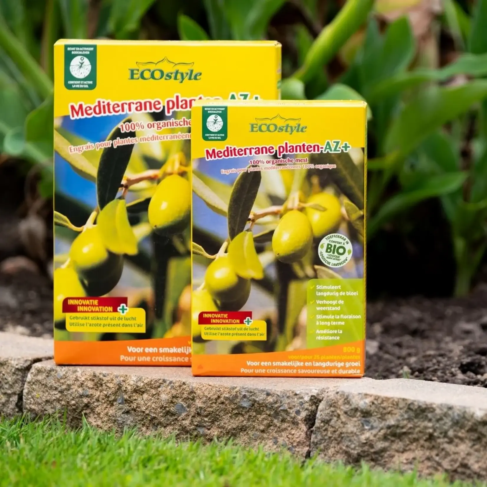 ECOstyle Mediterrane planten-AZ meststof 1,6 kg (voor ca. 50 planten)