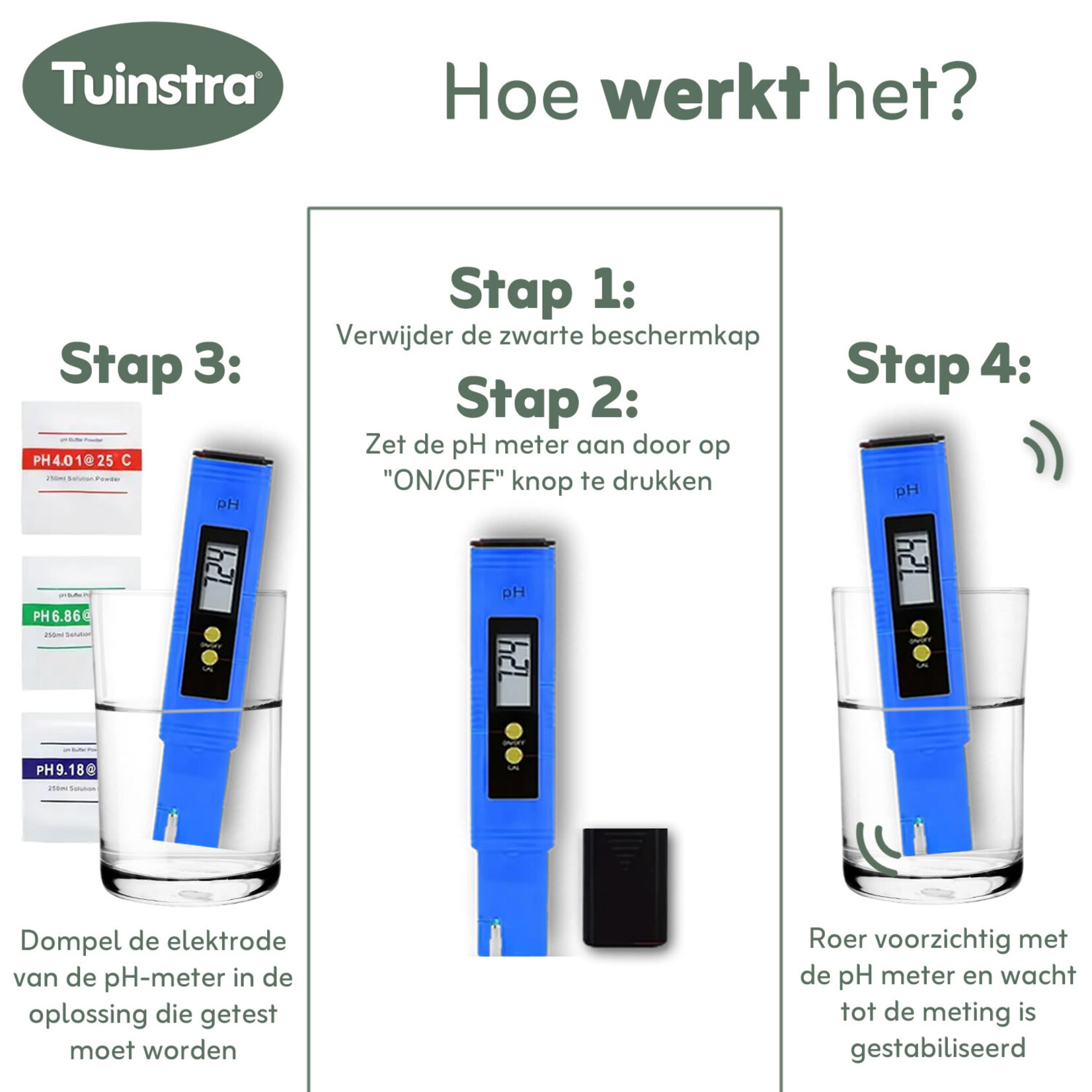Tuinstra  digitale pH test voor tuingrond