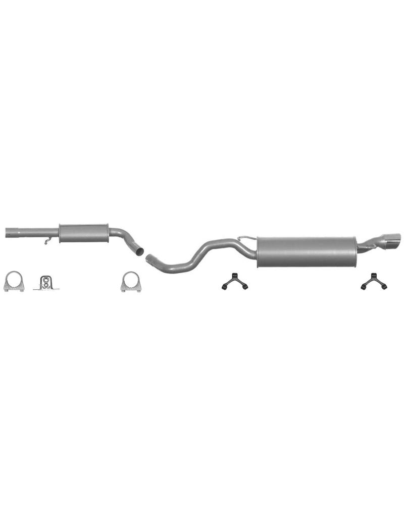 European Exhaust and Catalyst Complete uitlaat middendemper + einddemper Audi TT