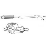 Edex Complete uitlaat Einddemper + Middendemper Volvo S60 2.0, 2.3, 2.4