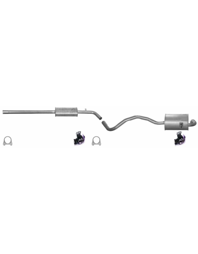 Edex Complete uitlaat Middendemper + Einddemper Renault Megane, Scenic