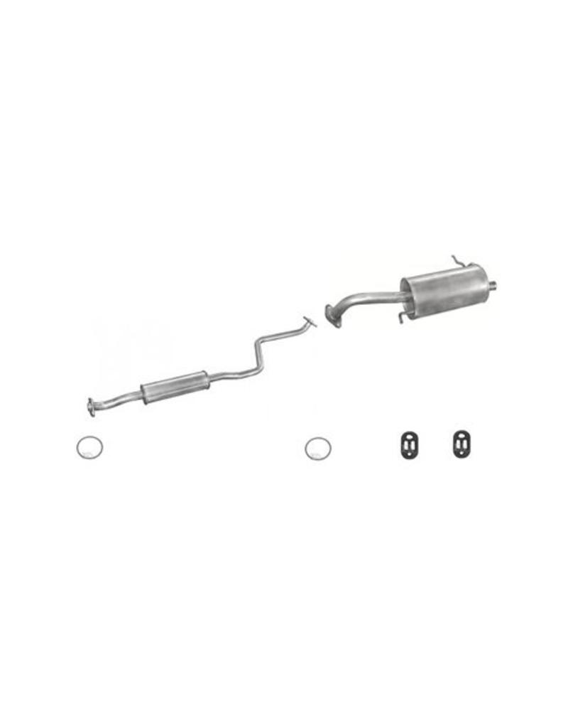 European Exhaust and Catalyst Uitlaatset Middendemper + einddemper Mazda 323 1.5