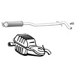 European Exhaust and Catalyst Uitlaat, Einddemper + Middendemper Volvo V70, XC70, 2.3, 2.4, 2.5