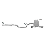 Edex Complete uitlaat Middendemper + Einddemper Audi A3 1.6
