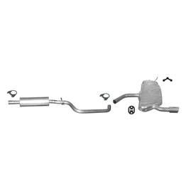 Edex Complete uitlaat Middendemper + Einddemper Audi A3 1.6