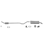 European Exhaust and Catalyst Uitlaatset, Einddemper + Middendemper Peugeot 307 1.6