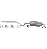 European Exhaust and Catalyst Uitlaatset, Einddemper + Middendemper Audi A3 / Seat Leon / Volkswagen Golf 4