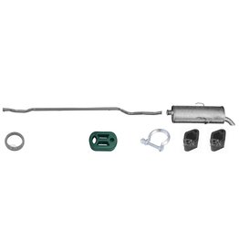 Edex Complete uitlaat, Einddemper + Middendemper Citroen Saxo, Peugeot 106