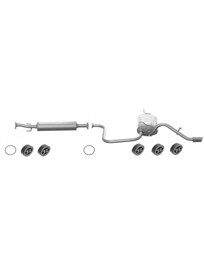 Edex Complete uitlaat Einddemper + Middendemper Daewoo Matiz