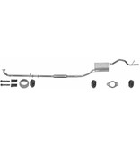 Edex Complete uitlaat Middendemper + Einddemper Daihatsu Cuore