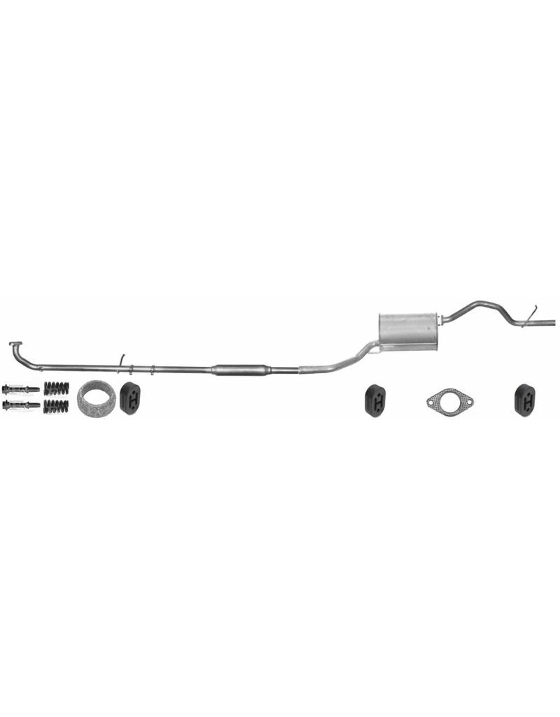 Edex Complete uitlaat Middendemper + Einddemper Daihatsu Cuore
