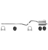 Edex Complete uitlaat Einddemper + Voorpijp Fiat Panda Fire