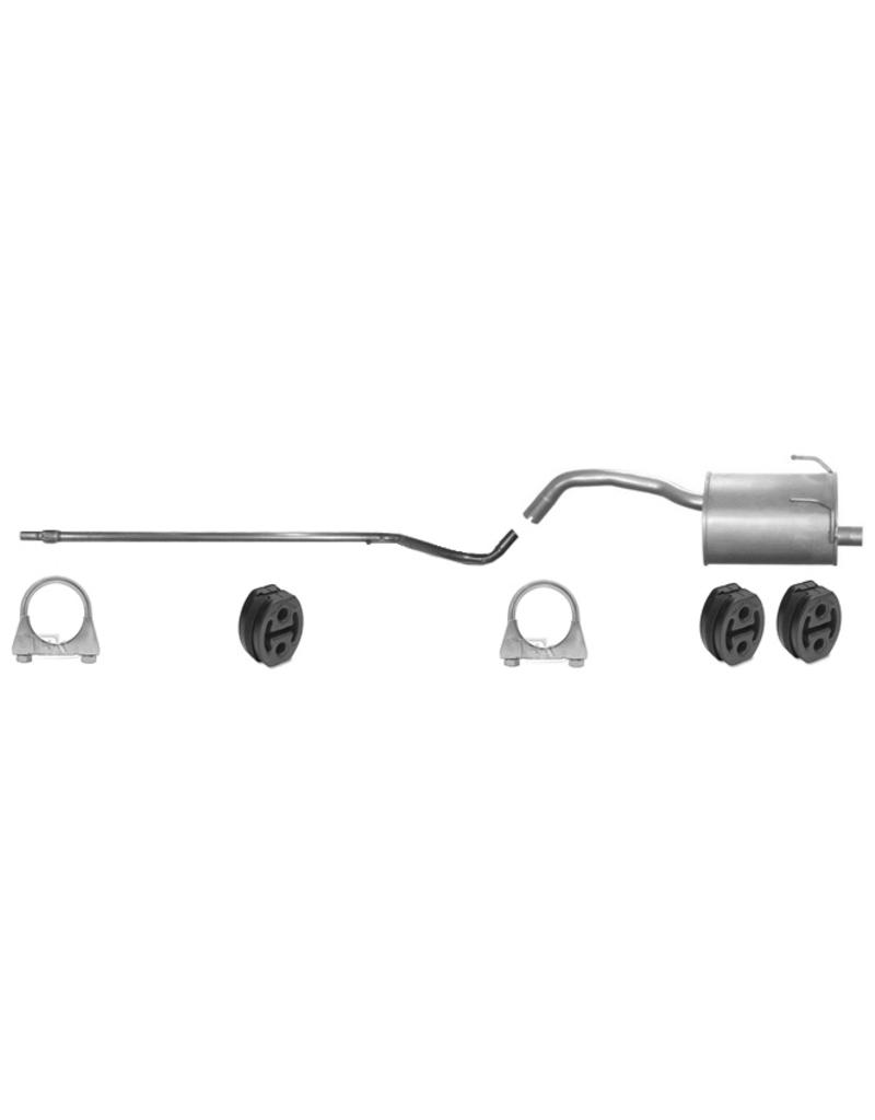 European Exhaust and Catalyst Uitlaatset Einddemper + Voorpijp Fiat Panda Fire