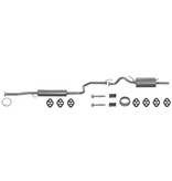Polmo Complete uitlaat Middendemper + Einddemper Honda Civic Aerodeck 1.4i, 1.5i