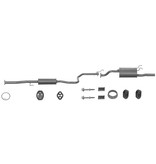 Edex Complete uitlaat Einddemper + Middendemper Honda Civic 1.4