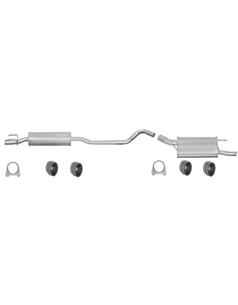 Edex Complete uitlaat Einddemper + Tussendemper Opel Corsa B 1.2 16_V