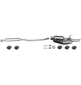 Edex Complete uitlaat Einddemper + Middendemper Opel Vectra B