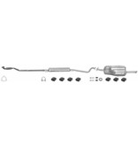 Edex Complete uitlaat Einddemper + Middendemper + Voorpijp Opel Astra G 1.4, 1.6