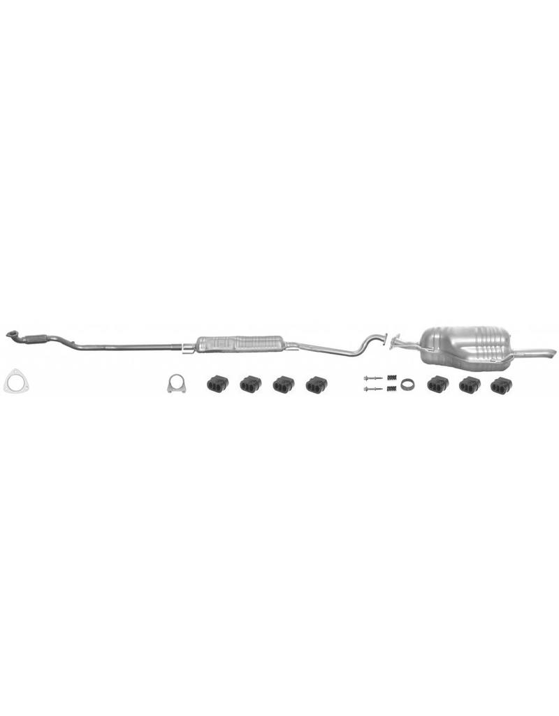 Edex Complete uitlaat Einddemper + Middendemper + Voorpijp Opel Astra G 1.4, 1.6
