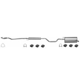 Edex Complete uitlaat Einddemper + Middendemper + Voorpijp Opel Meriva