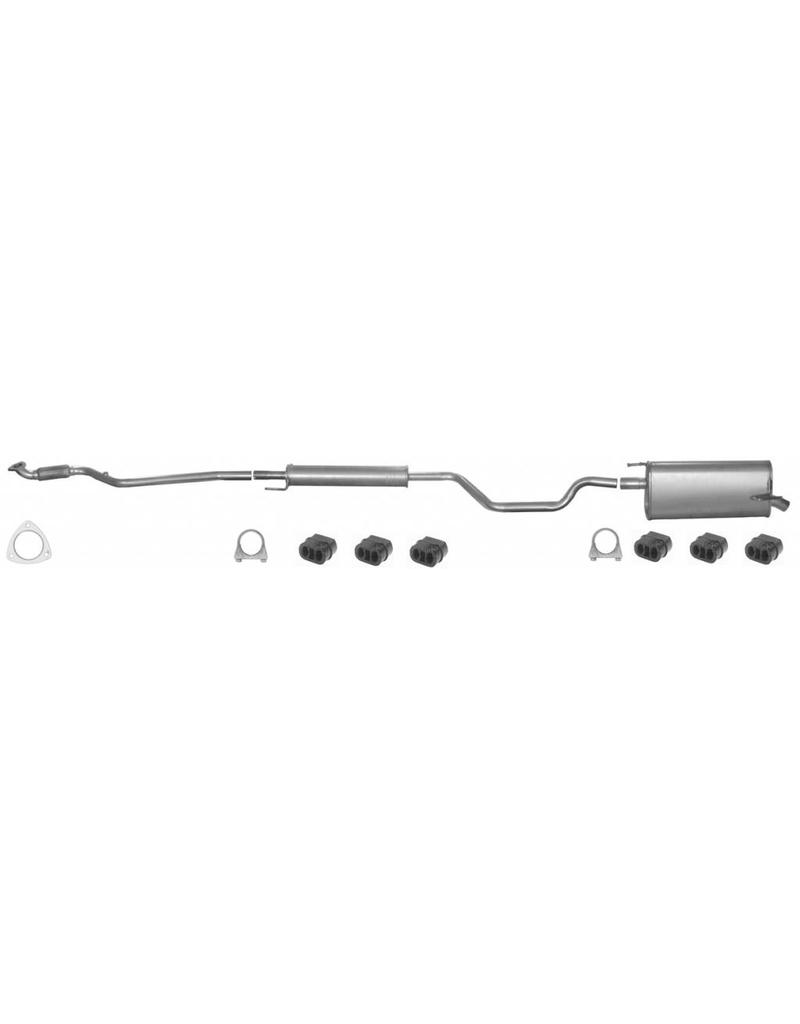 Edex Complete uitlaat Einddemper + Middendemper + Voorpijp Opel Meriva