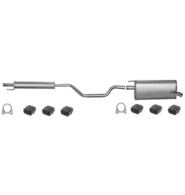 Edex Complete uitlaat Einddemper + Middendemper Opel Meriva