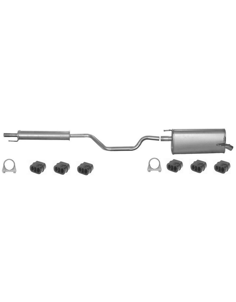 European Exhaust and Catalyst Uitlaatset, Einddemper + Middendemper Opel Meriva