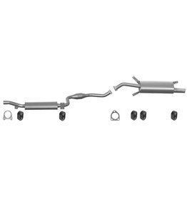 European Exhaust and Catalyst Uitlaatset, Einddemper + Middendemper Volvo S40, V40